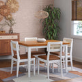 Conjunto Sala de Jantar Com Mesa e 4 Cadeiras Madeira Maciça Viena