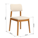 Conjunto Sala de Jantar Com Mesa e 6 Cadeiras Madeira Maciça Dover - 160 x 90cm