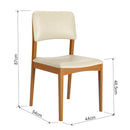 Conjunto Sala de Jantar Com Mesa e 6 Cadeiras Madeira Maciça Rose - 160 x 90cm